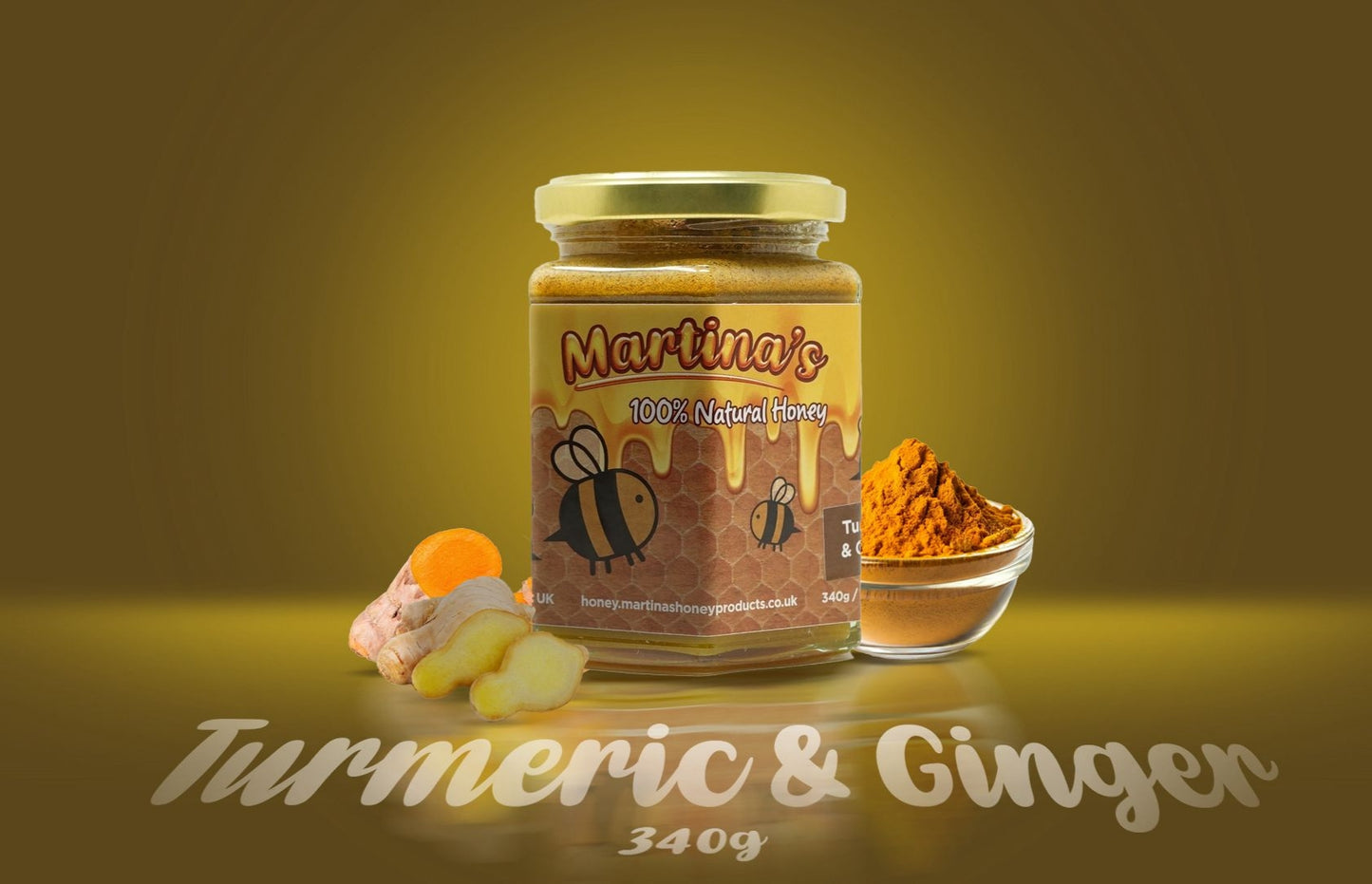 Martina's  Turmeric and Ginger  Honey  - 340g